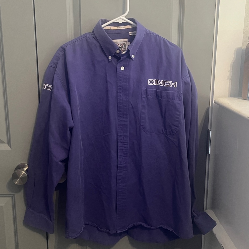 Cinch Purple Button-Up Shirt
